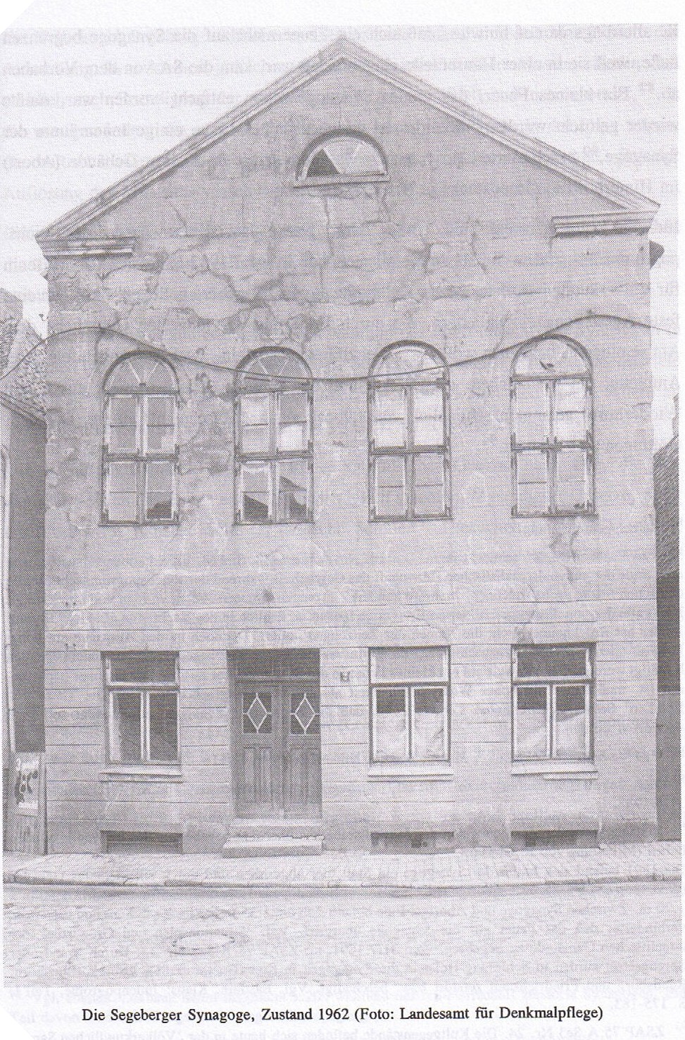 Die ehemalige Synagoge in Bad Segeberg - verwüstet 1938, abgerissen 1962
